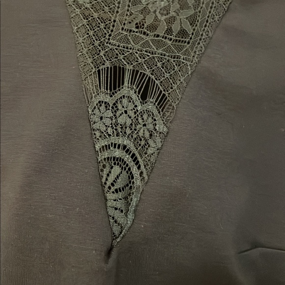 Dark olive green blouse - Picture 2 of 2